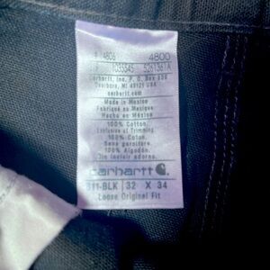 Men’s Black 32x34 Carhartt painters pants (3 Pairs)
